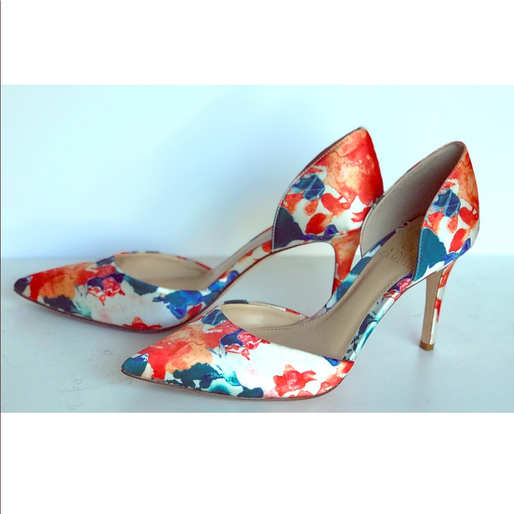 Floral Pattern Heels